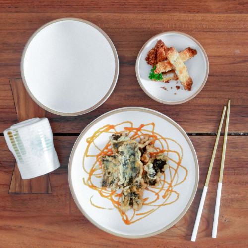 Nami Semibowl 4.5" - Parchment White 6