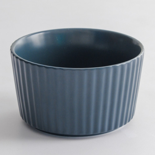 Ridged Side 4.5" Soup Bowl - Royal Blue