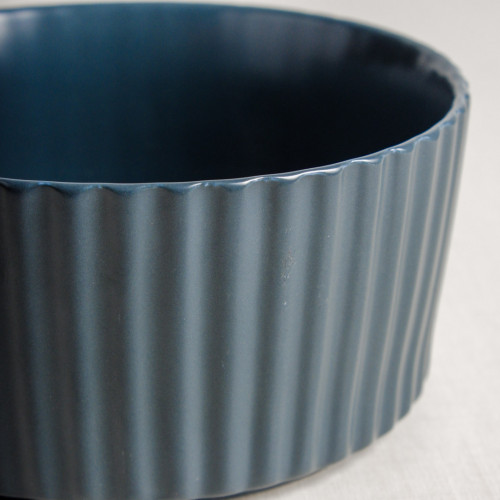 Ridged Side 4.5" Soup Bowl - Royal Blue 3