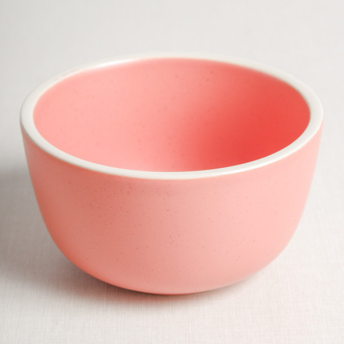 Whimsical Pink Rice Bowl 4.5"