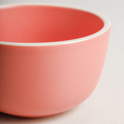 Whimsical Pink Rice Bowl 4.5" 5
