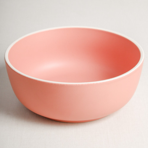 Whimsical Pink Salad Bowl 8"