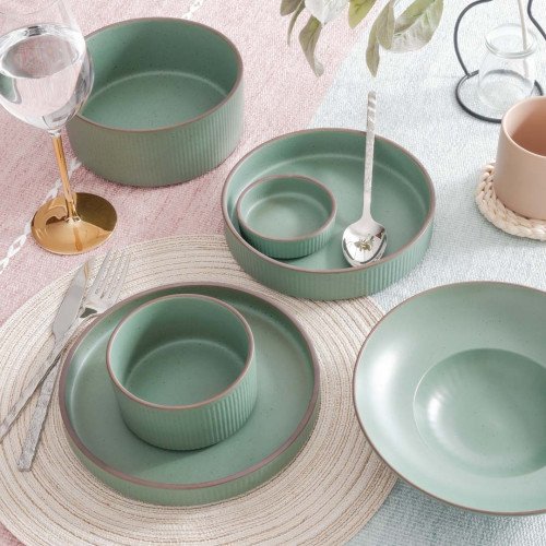 Crusae Green Semibowl Tall 7.5" 2
