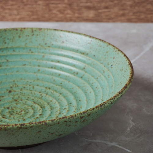 Concrete Layer Pasta Bowl 9" - Sage 4