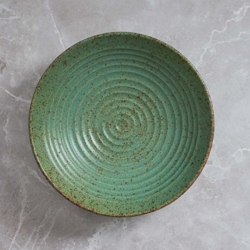 Concrete Layer Pasta Bowl 9" - Sage 5