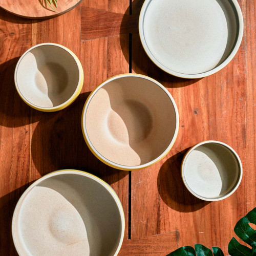 Dawn Yellow Salad Bowl 7" 5