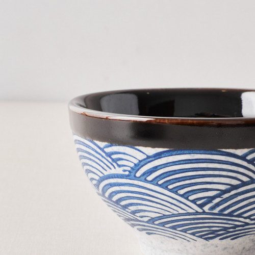 Seigaiha Rice Bowl 4.5" 5