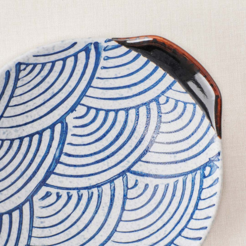 Seigaiha Bowl with handle 5" 2