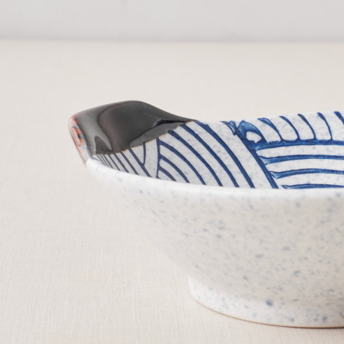 Seigaiha Bowl with handle 5" 3