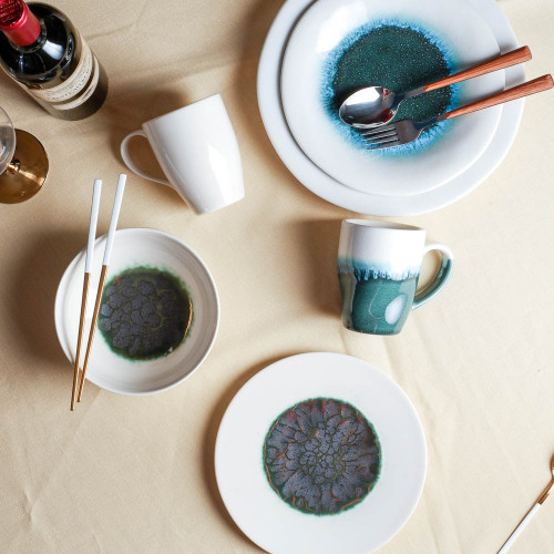 Mineral Green Malachite Cereal Bowl 6.5" 5