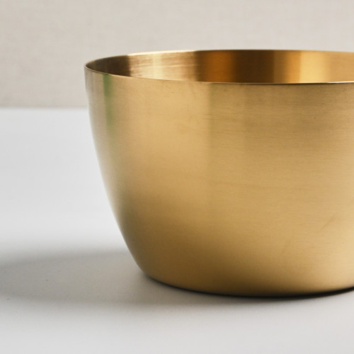 Korea Style 304 Stainless Steel Salad Bowl 14cm - Gold 2