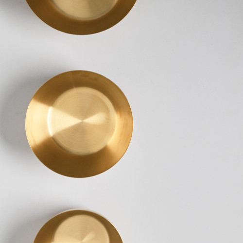 Korea Style 304 Stainless Steel Salad Bowl 16cm - Gold 4