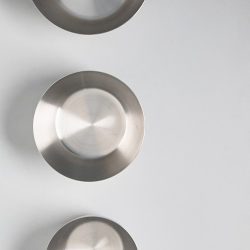 Korea Style 304 Stainless Steel Salad Bowl 18cm - Silver 4