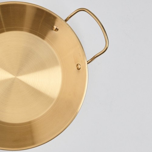 Korea Style Dry Pot Double Eared Handle 25cm - Gold 2