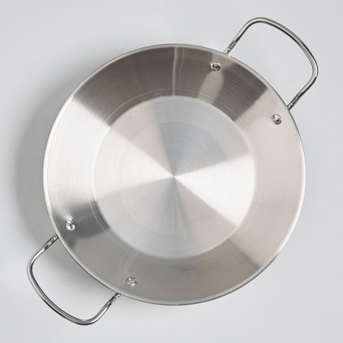 Korea Style Dry Pot Double Eared Handle 25cm - Silver