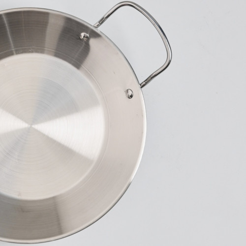 Korea Style Dry Pot Double Eared Handle 25cm - Silver 2