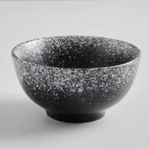Black Kemuri Miso Soup Bowl 4.5"