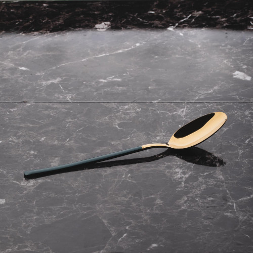Black Marble Silver Table Fork 7