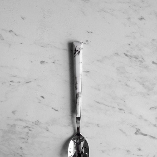 White Marble Silver Tea Spoon 3