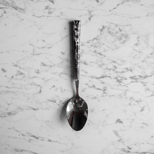 White Marble Silver Table Spoon 6