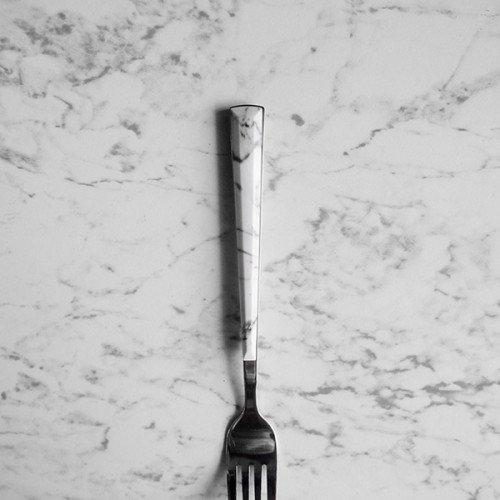 White Marble Silver Table Fork 3