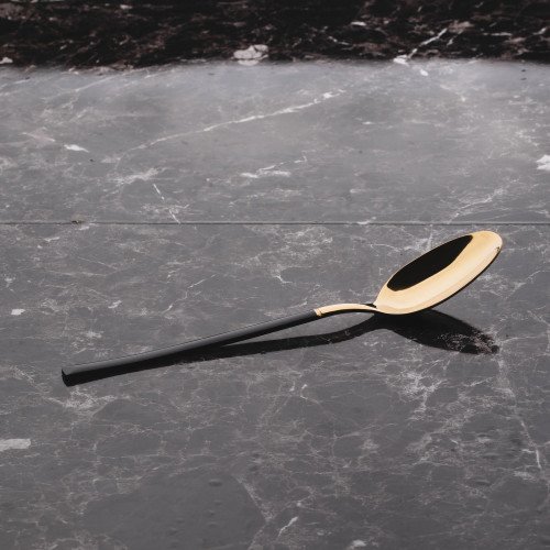 Novel Black Table Spoon