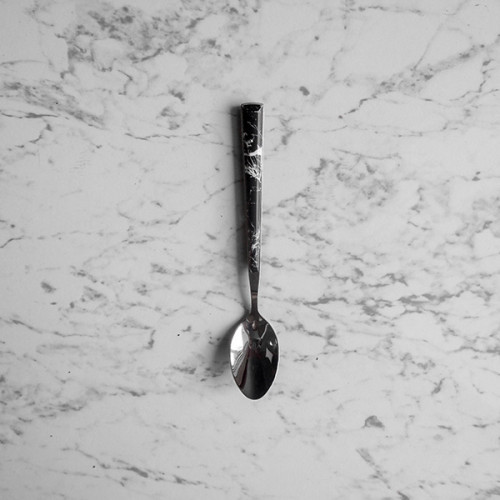 Black Marble Silver Cutleries Set 2