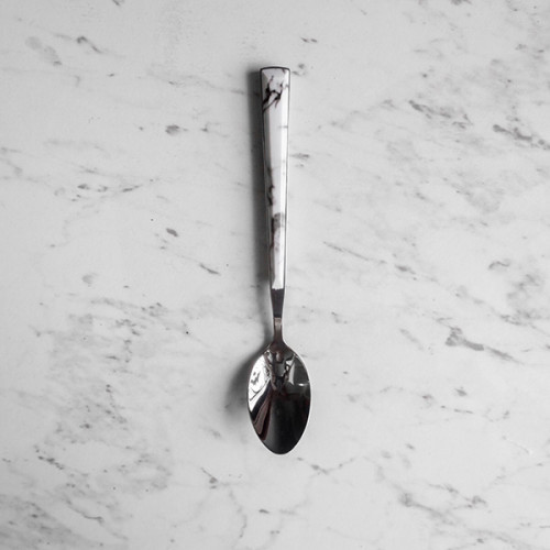 White Marble Silver Cutleries Set 3