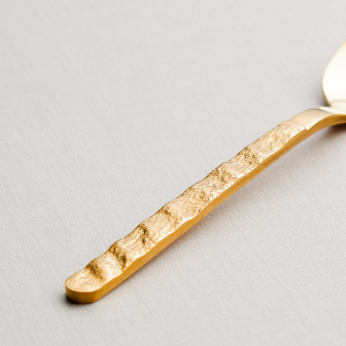 Embossed Gold Tea Spoon 2