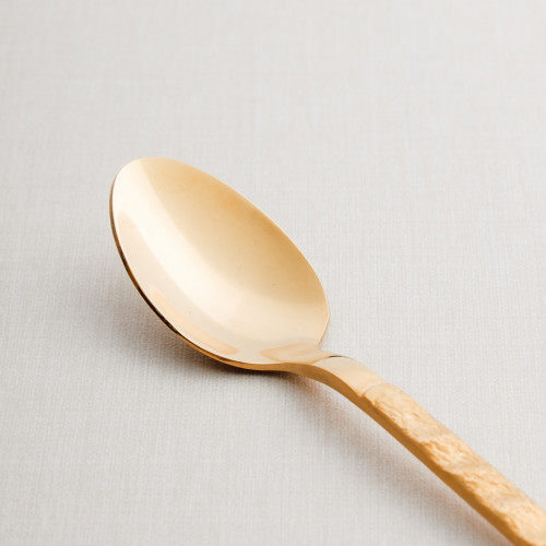 Embossed Gold Tea Spoon 3