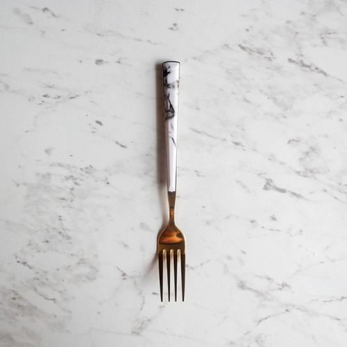 Embossed Gold Table Fork 9