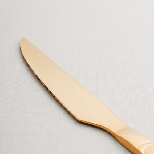 Embossed Gold Table Knife 2