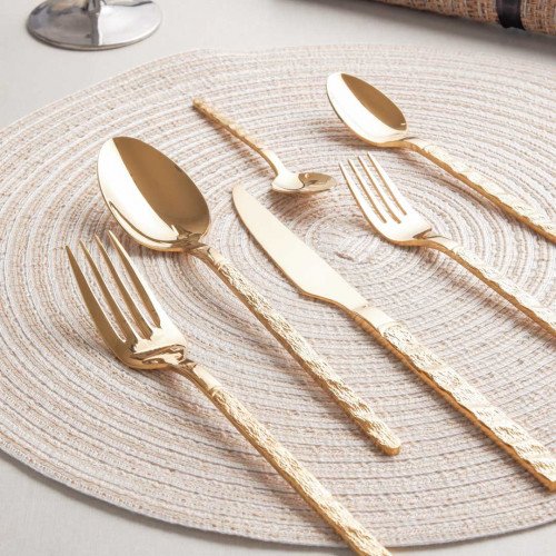 Embossed Gold Table Knife 4