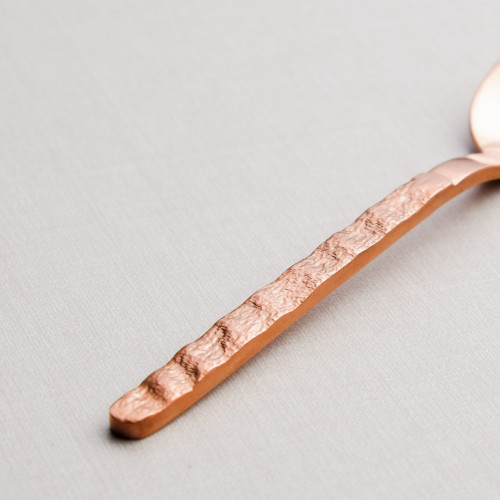 Embossed Rose Gold Tea Spoon 3
