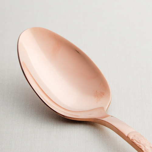 Embossed Rose Gold Table Spoon 3