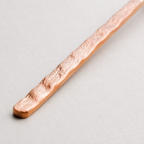 Embossed Rose Gold Table Fork 3