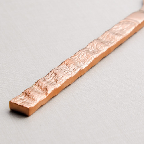 Embossed Rose Gold Table Knife 3