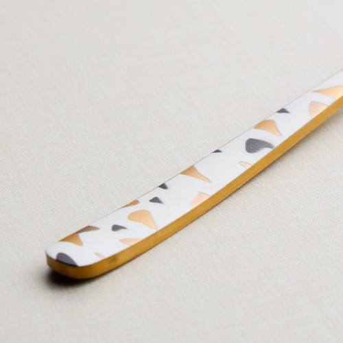 Festive White and Brass Table Fork 2