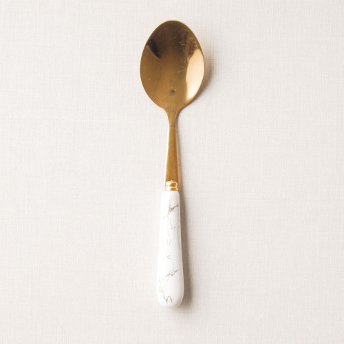 Marble Streaks White Tea Spoon