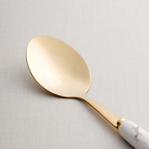 Marble Streaks White Tea Spoon 2