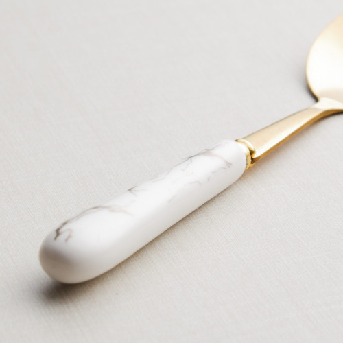Marble Streaks White Tea Spoon 3