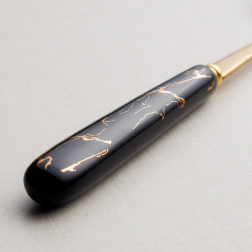 Marble Streaks Black Table Spoon 3