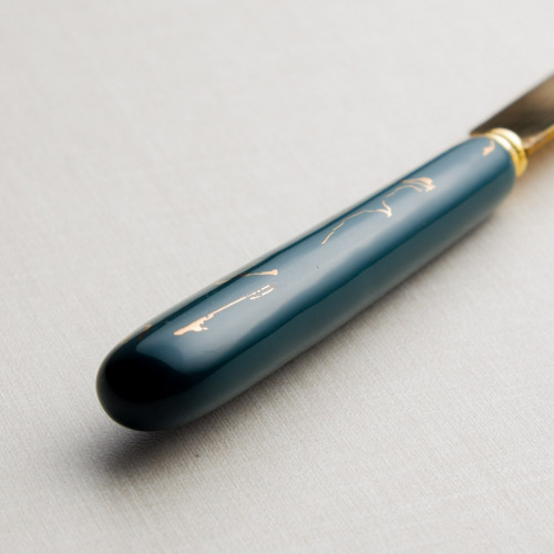 Marble Streaks Green Table Knife 2