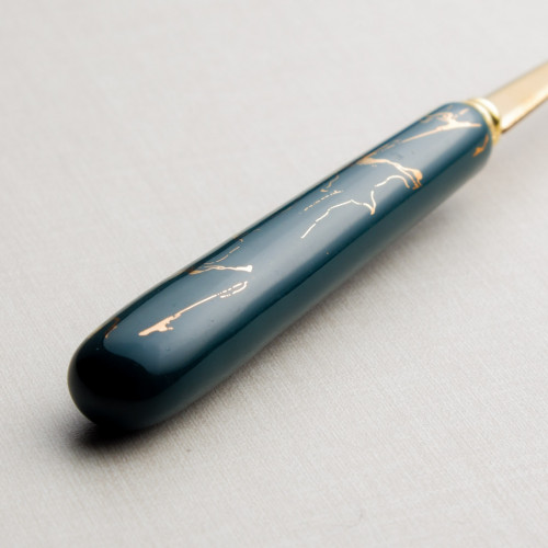 Marble Streaks Green Table Fork 2