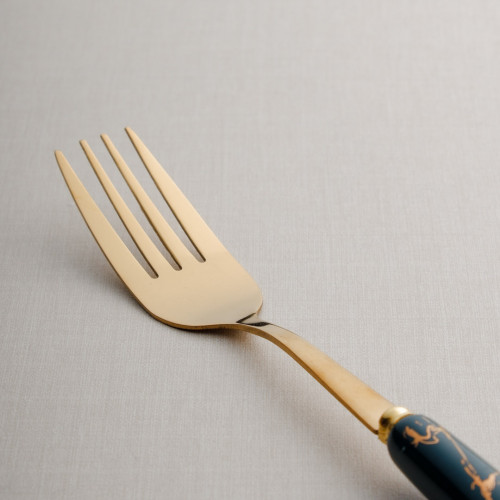 Marble Streaks Green Table Fork 3