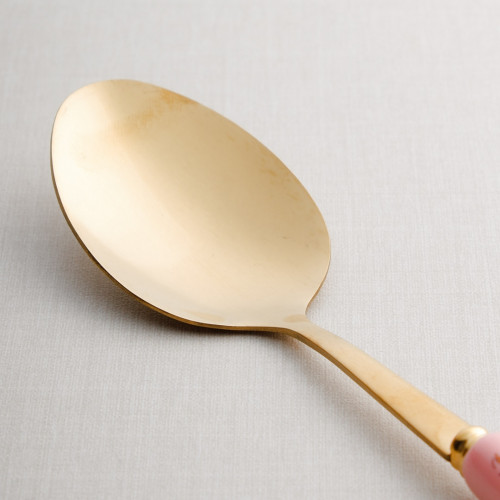 Marble Streaks Pink Table Spoon 3