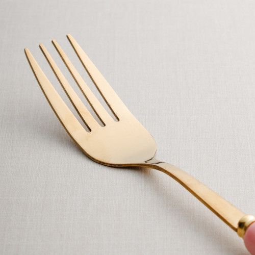 Marble Streaks Pink Table Fork 2