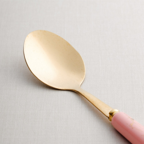 Marble Streaks Pink Tea Spoon 2