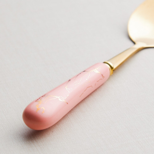 Marble Streaks Pink Tea Spoon 3