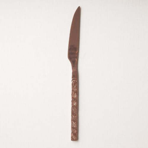 Embossed Rose Gold Cutleries Set 8